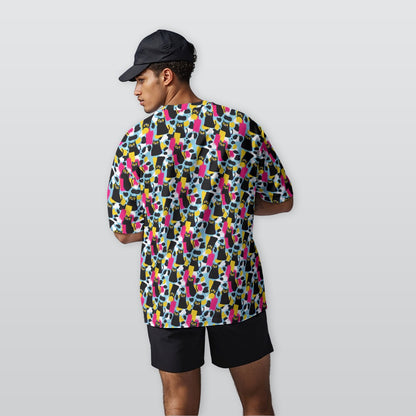 All-Over Print Men’s  Oversize Crewneck T-Shirt|230GSM Cotton